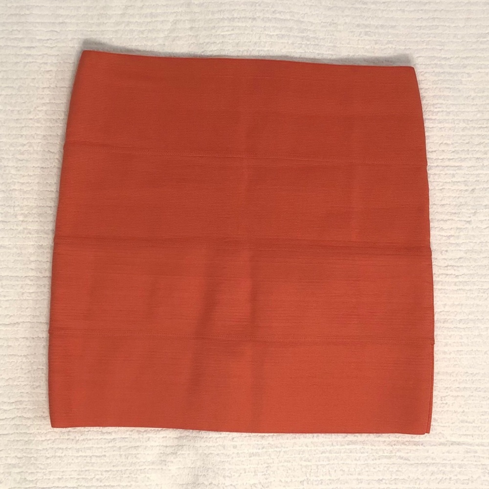 BB Dakota | Orange Bandage Skirt